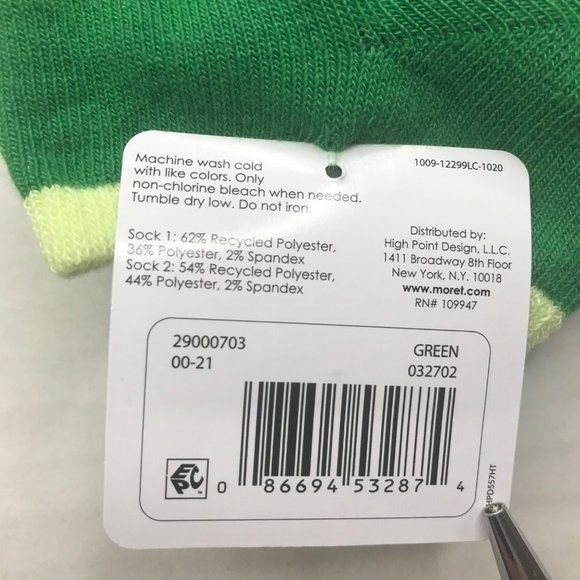 Lot of 4 St Patrick's Day Women's Shoe Size 4-10 No Show Socks Peanuts and Cats - Picture 9 of 13